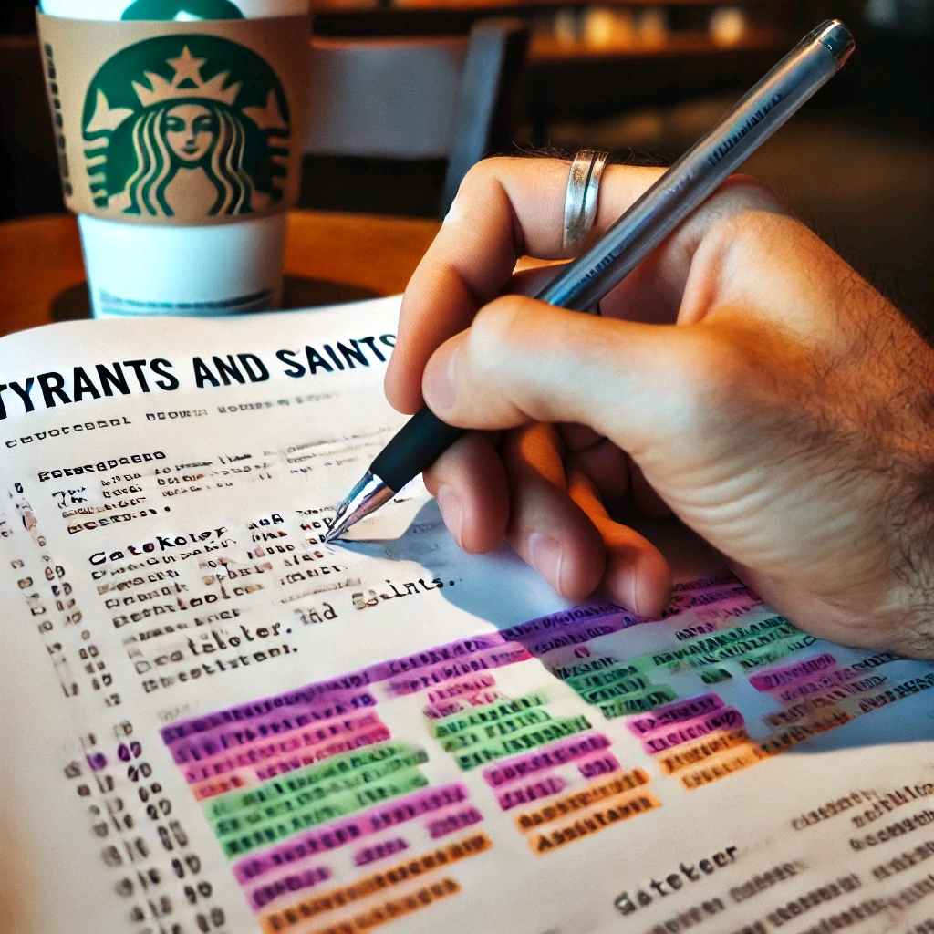 Editing the Tyrants And Saints Script